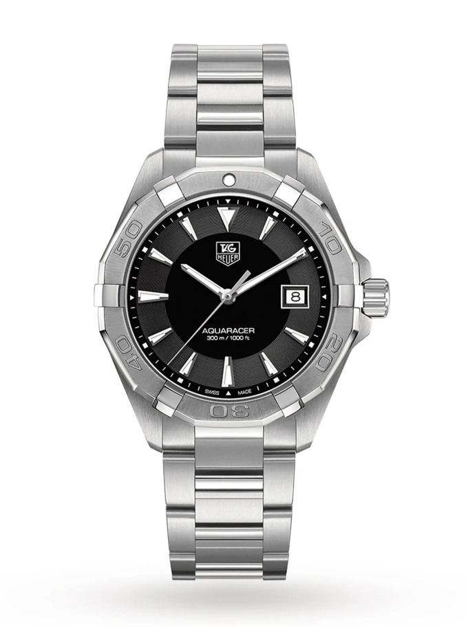 TAG Heuer Aquaracer Quartz Black Stainless Steel Watch (WAY1110.BA0928)